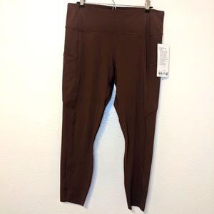 Lululemon Fast N Free Hr Tight 25" BROWN EARTH